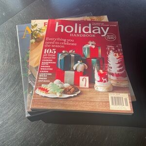 Martha Stewart Holiday Handbook 2012, RS Thanksgiving 2021, SC Autumn 2017.
